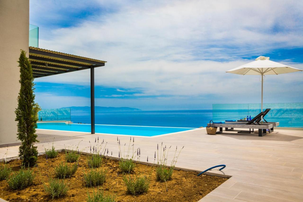 New Villa Blue With Private Pool At Trapezaki Livathos  外观 照片