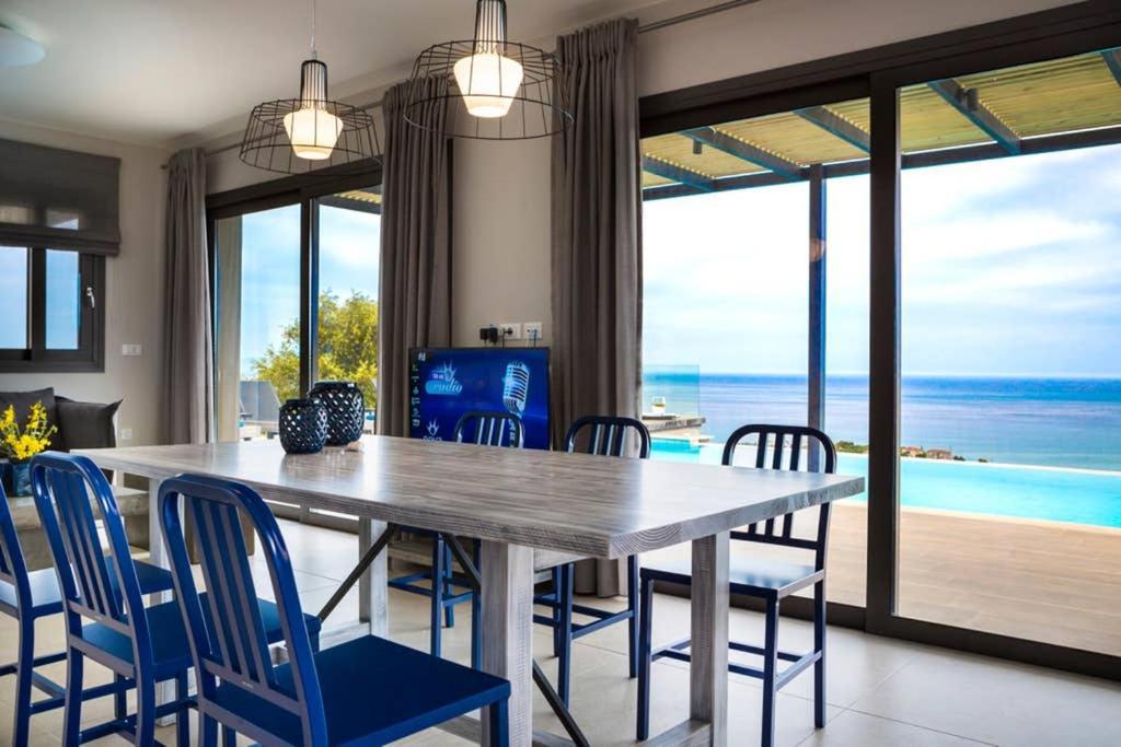 New Villa Blue With Private Pool At Trapezaki Livathos  外观 照片