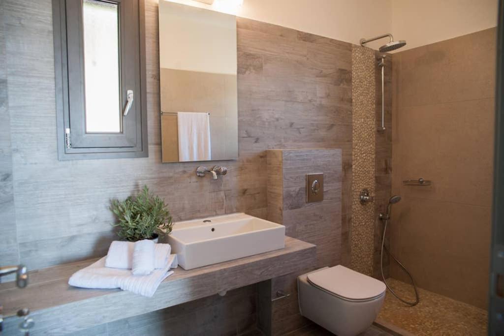 New Villa Blue With Private Pool At Trapezaki Livathos  外观 照片