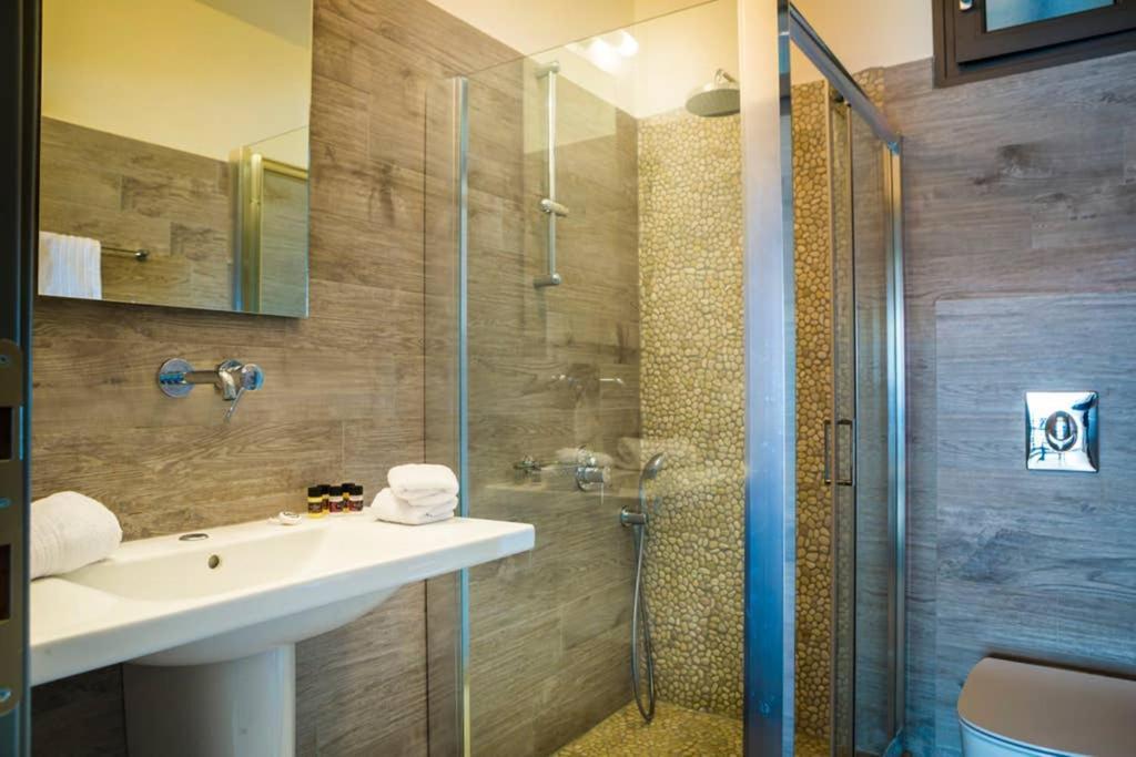 New Villa Blue With Private Pool At Trapezaki Livathos  外观 照片